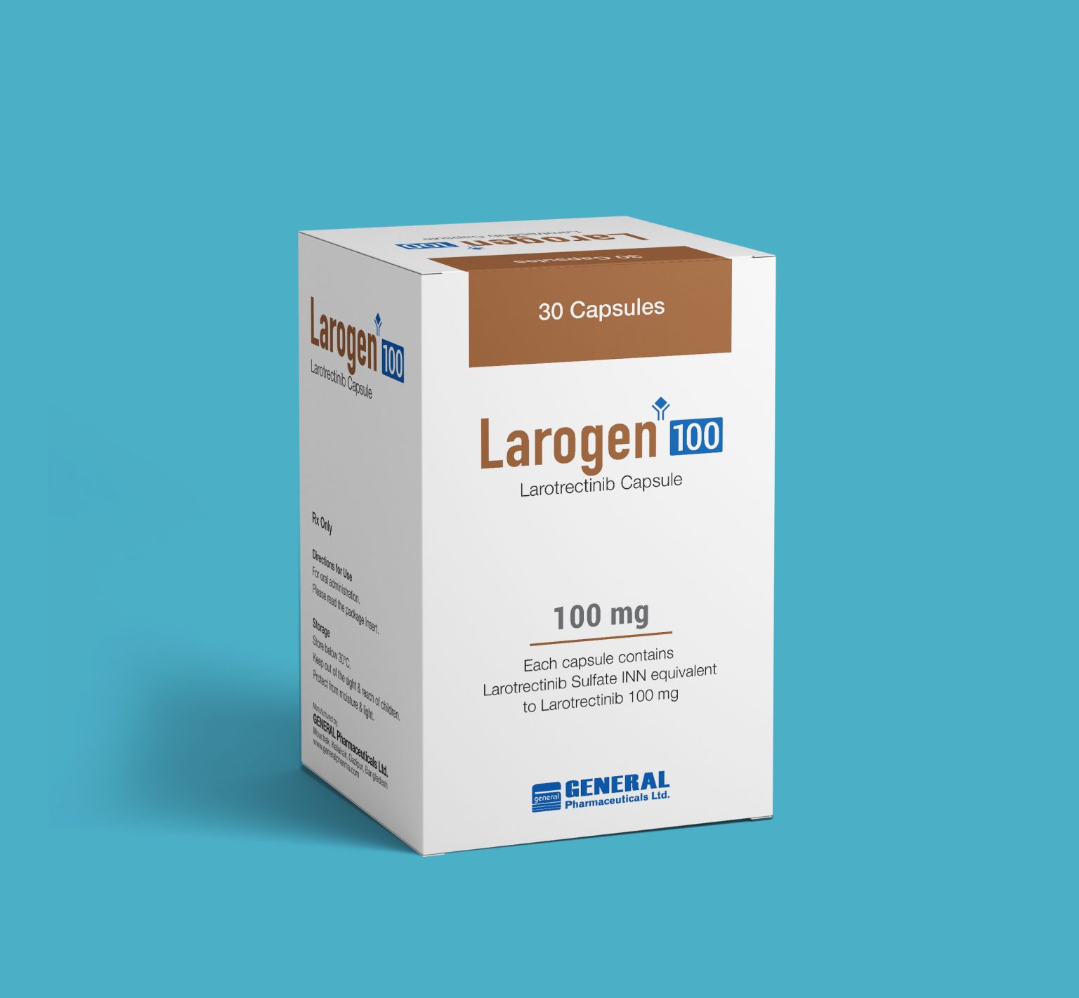 Larogen 100 mg (Larotrectinib 100 mg INN)