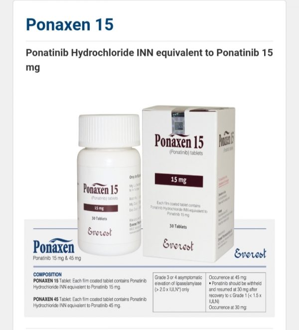 Ponaxen 15 mg ( Ponatinib INN 15 mg)