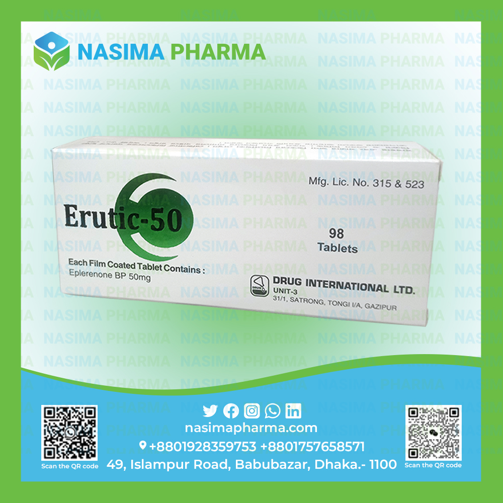 Erutic - 50 mg (Eplerenone BP)