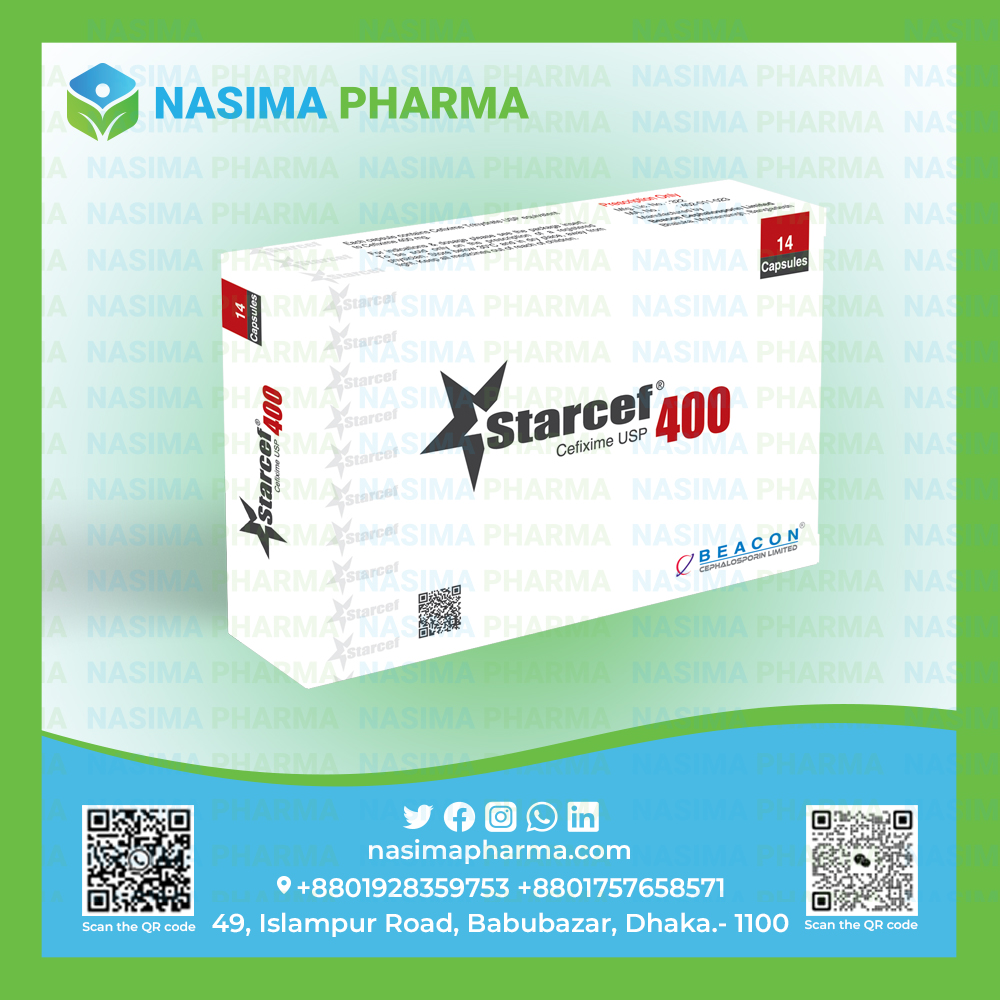 Starcef Capsule 400 mg (Cefixime )