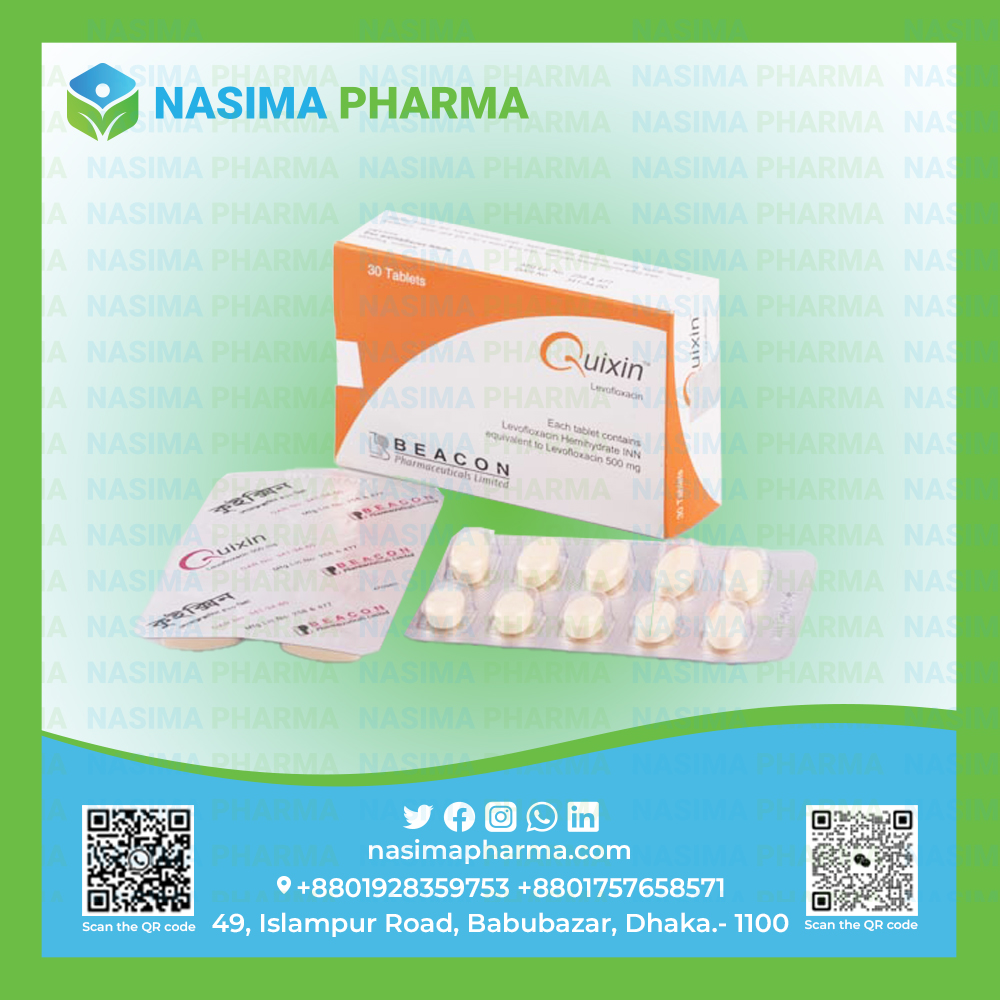 Quixin 500 mg (Levofloxacin )
