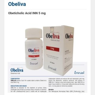 Obeliva 5 mg ( Obeticholic acid INN 5 mg)