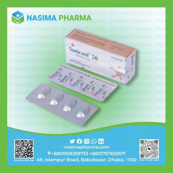 Sunicent - 50 mg (Sunitinib)