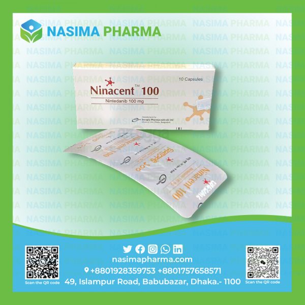 Ninacent - 100 mg (Nintedanib)