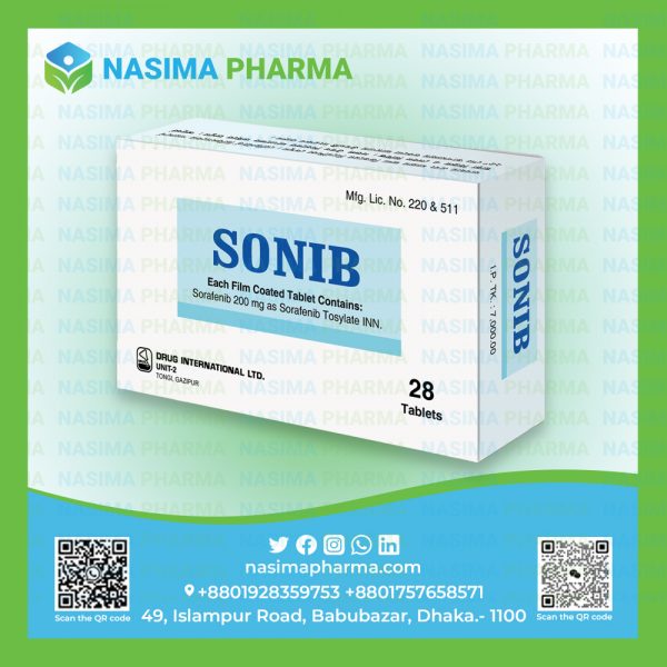 Sonib 200 mg (Sorafenib Tosylate INN)