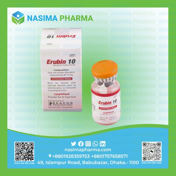 Erubin 10 mg (Epirubicin Hydrochloride)