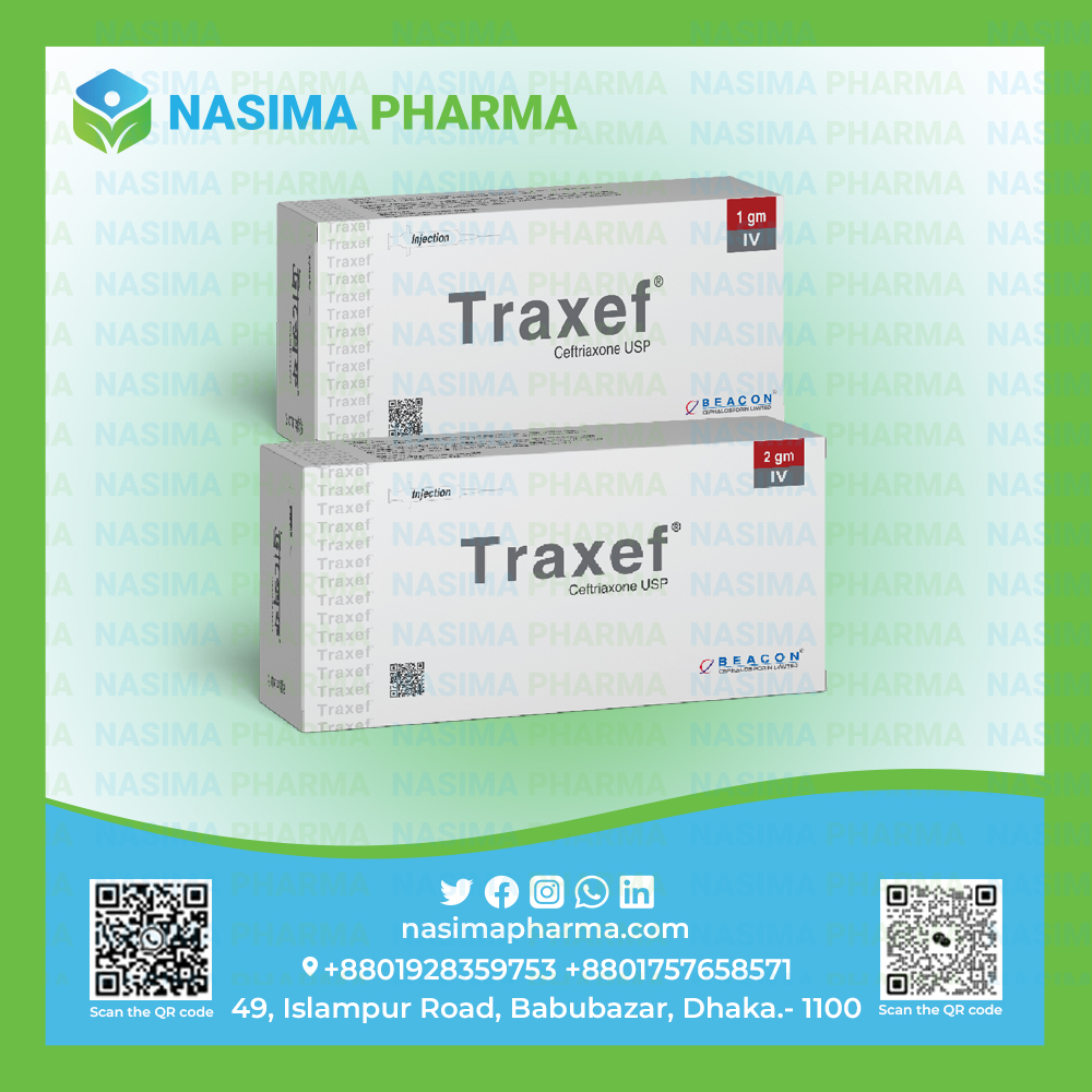Traxef 1 gm (Ceftriaxone USP)