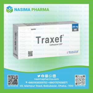 Traxef  250 mg IM (Ceftriaxone)