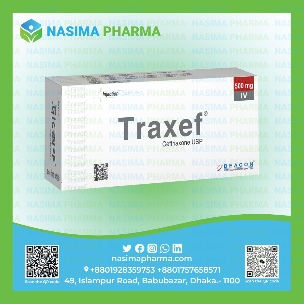 Traxef 500 mg (Ceftriaxone USP)