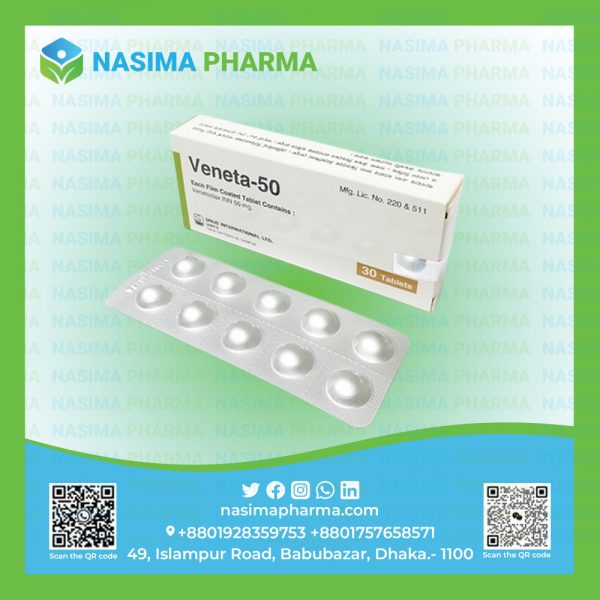 Veneta 50 mg (Venetoclax INN 10mg, 50mg & 100mg Tablet)